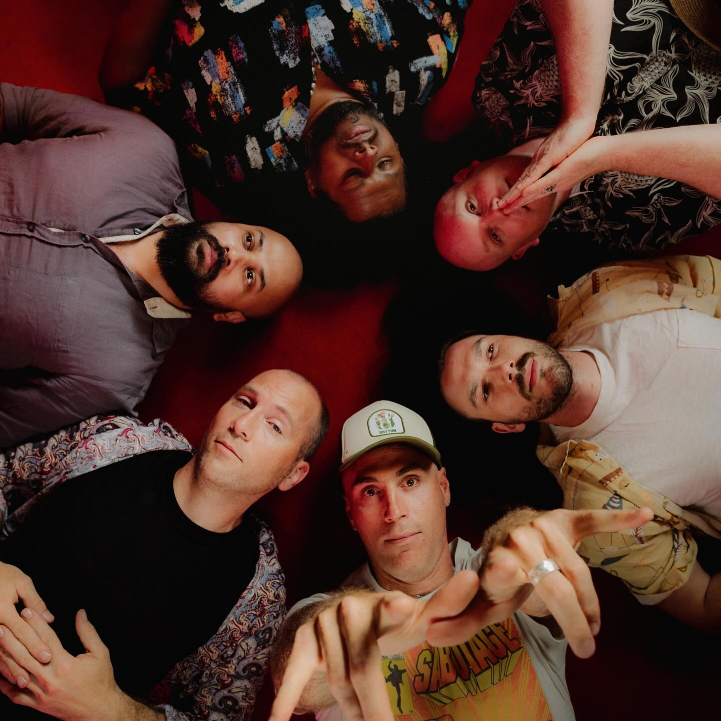 Overhead shot of Brian El Dorado and The Tuesday People